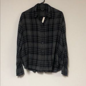 Madewell plaid button down